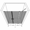 Duschvägg för nisch Hietakari Forma 323 – 3D-ritning Duschvägg för nisch Hietakari Forma 323 – 3D-ritning