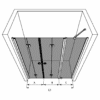 Duschvägg för nisch Hietakari Forma 327 – 3D-ritning