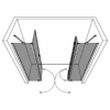 Duschvägg för nisch Hietakari Forma 329 – 3D-ritning 2 Duschvägg för nisch Hietakari Forma 329 – 3D-ritning 2