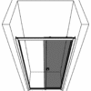 Duschvägg för nisch Hietakari Forma 462 – 3D-ritning