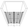 Duschvägg för nisch Hietakari Infinia 245 – 3D-ritning Duschvägg för nisch Hietakari Infinia 245 – 3D-ritning