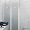 Duschvägg för nisch Hietakari Infinia 245, vit ram, satinerat glas Duschvägg för nisch Hietakari Infinia 245, vit ram, satinerat glas