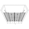 Duschvägg för nisch Hietakari Infinia 250 – 3D-ritning Duschvägg för nisch Hietakari Infinia 250 – 3D-ritning