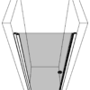 Svängbar duschdörr med väggmagnet Hietakari Forma 382 – 3