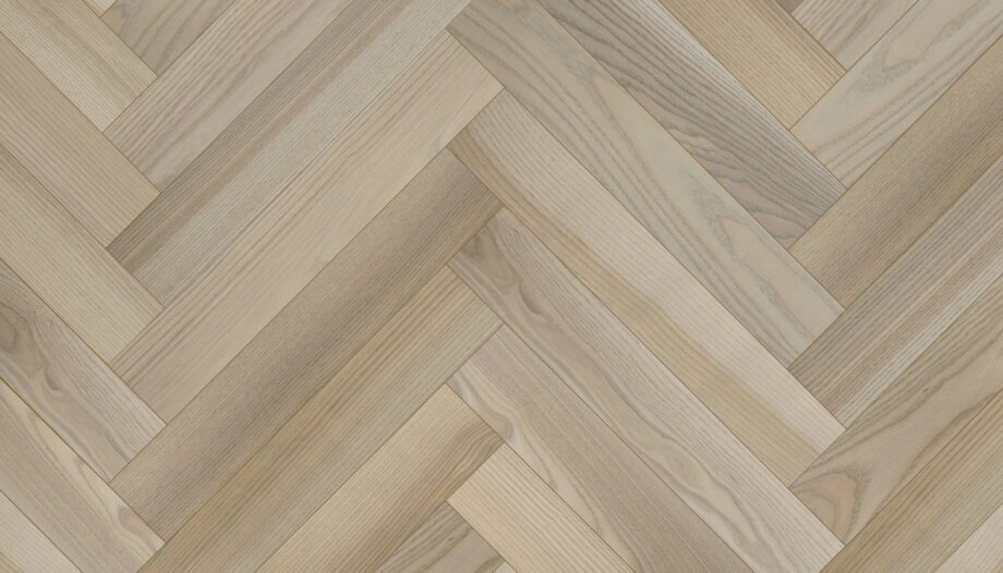Fiskbensparkett ask Esta Elegant Sandstone Original 600 mm extra mattlackad – 3