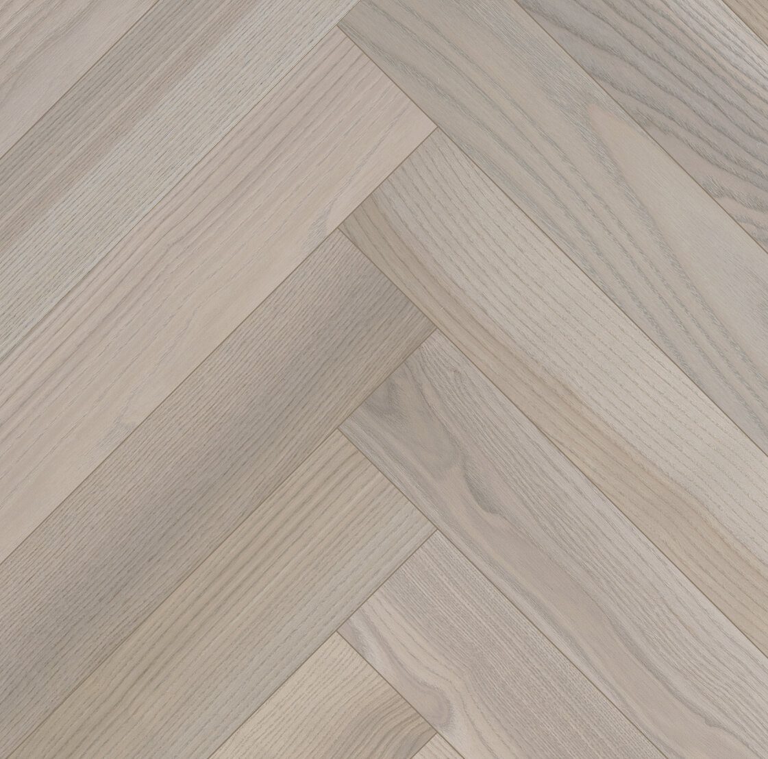 Fiskbensparkett ask Esta Elegant Sandstone Original 700 mm extra mattlackad