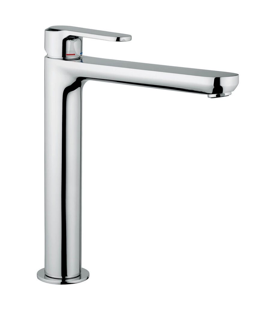 Hög tvättställsblandare Emmevi Nefer 77003BIG med click-clack, krom Hög tvättställsblandare Emmevi Nefer 77003BIG med click-clack