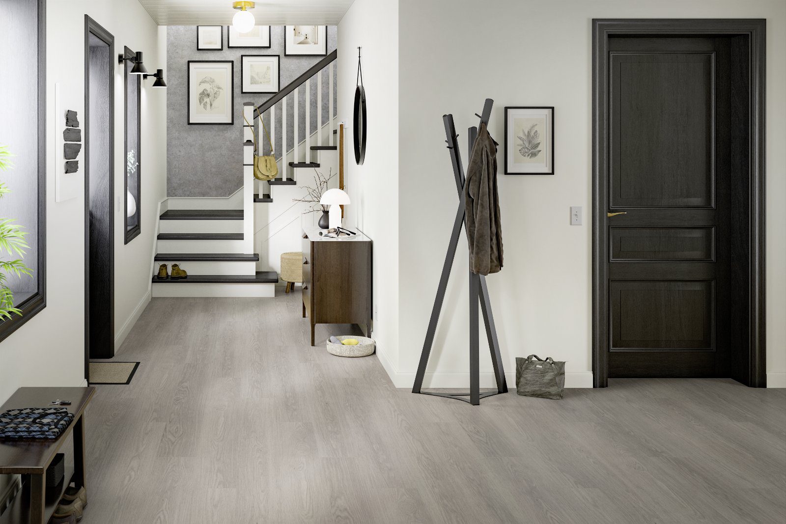 Laminatgolv Egger grå Baronia-ek, Aqua+, 8 mm – 2