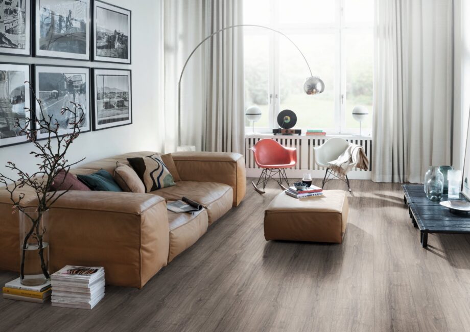 Laminaatparkett Egger hall Shermani tamm, Aqua+, lai laud 8 mm Laminatgolv Egger grå Sherman-ek, Aqua+, bred planka 8 mm – 2