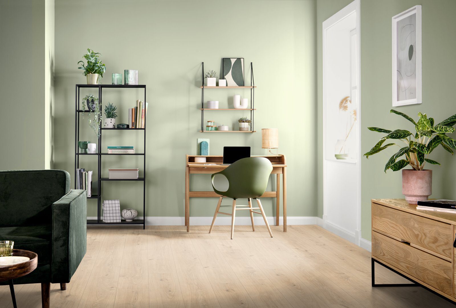 Laminatgolv Egger sandfärgad Seefeld-ek, Aqua, lång planka 10 mm – 2