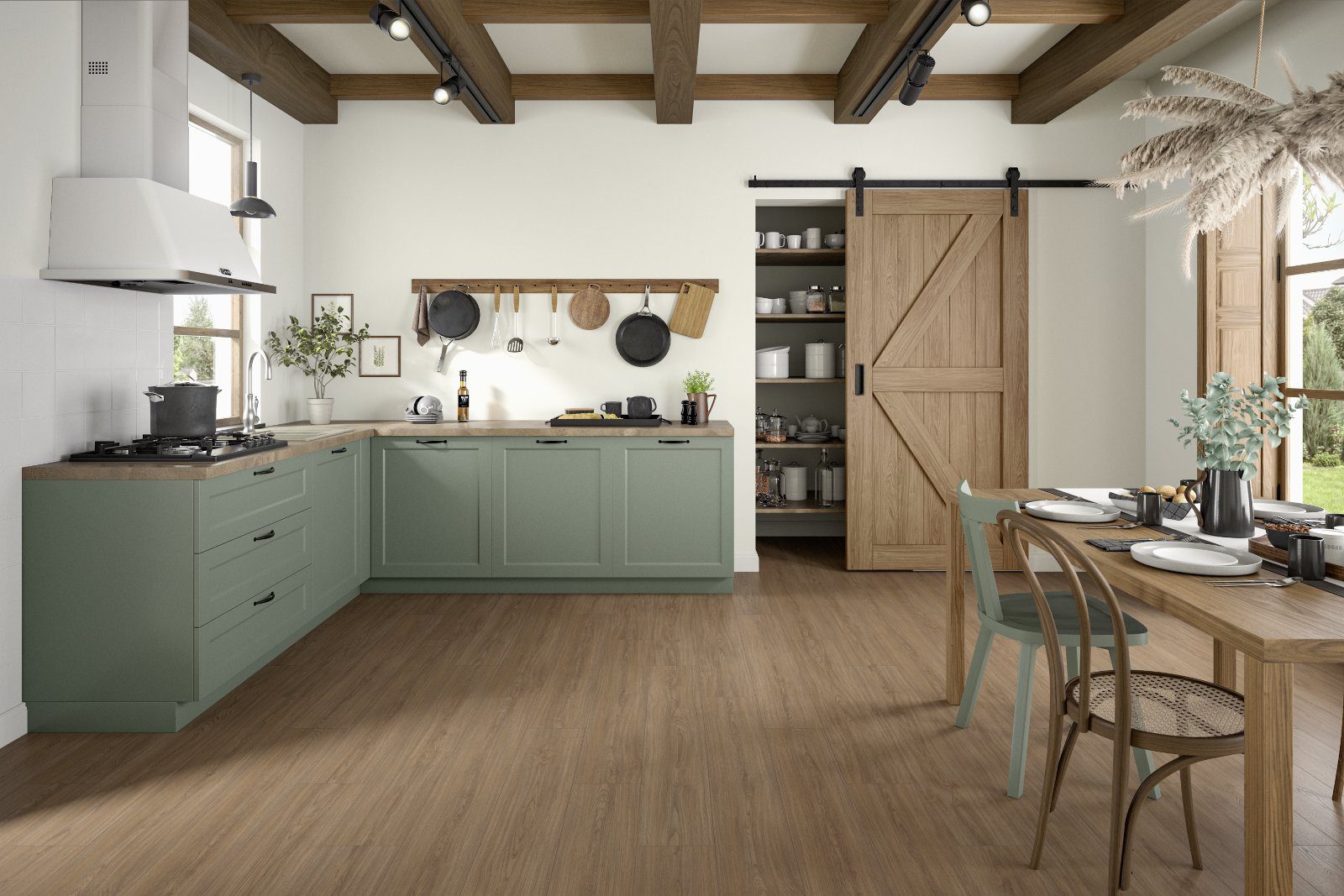 Laminatgolv Egger brun Casella-ek, Aqua+, 8 mm – 2