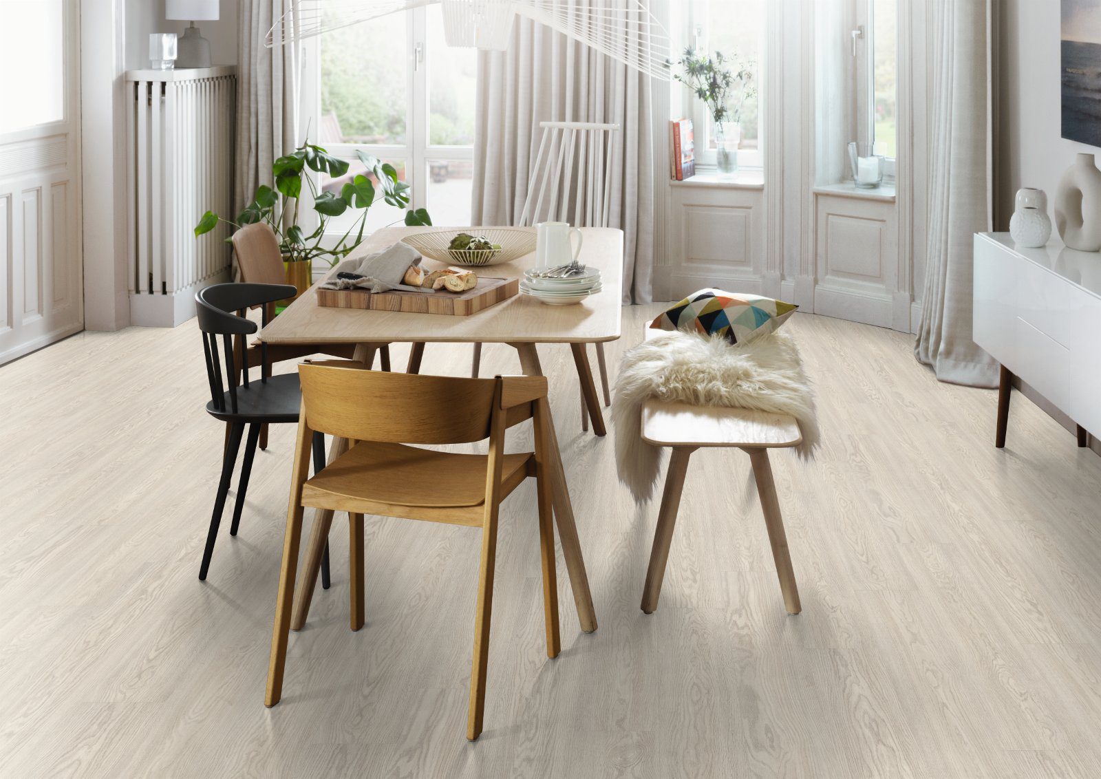 Laminatgolv Egger vit Soria-ek, Aqua, 10 mm – 2