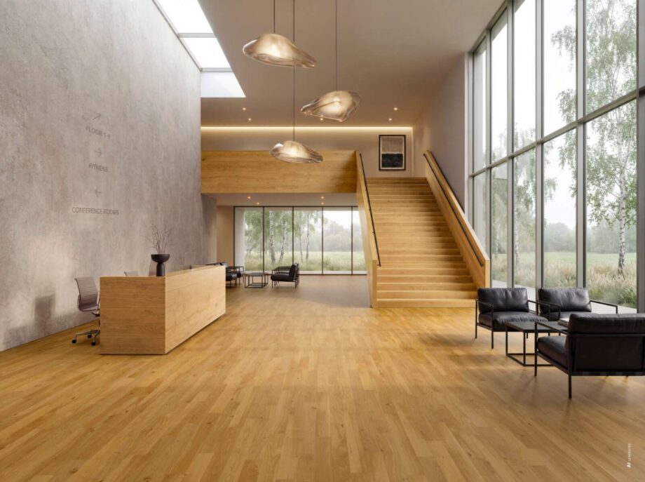 Parkett Bauwerk Cleverpark 1250 ek natur 34 mattlackad borstad – bild 3 Parkett Bauwerk Cleverpark 1250 ek natur 34 mattlackad borstad – 3