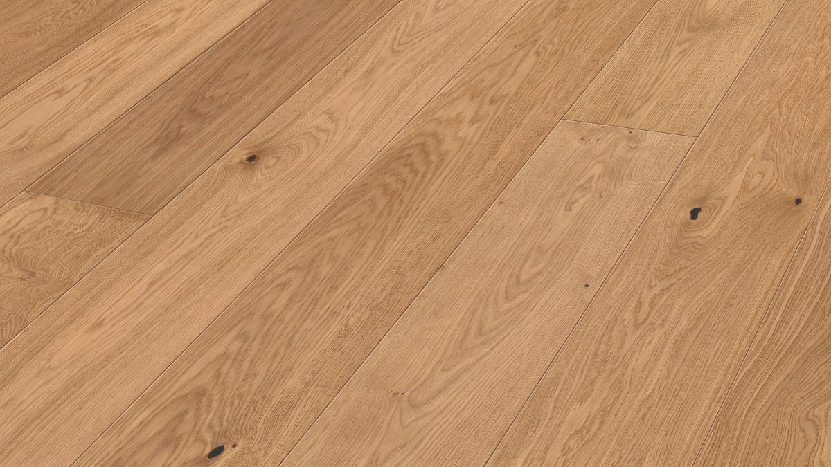 Ekparkett Meister, Natureflex HD 100, Oak lively 20013, 1-stav, 2200 x 210 mm, borstad, ultramatt lack