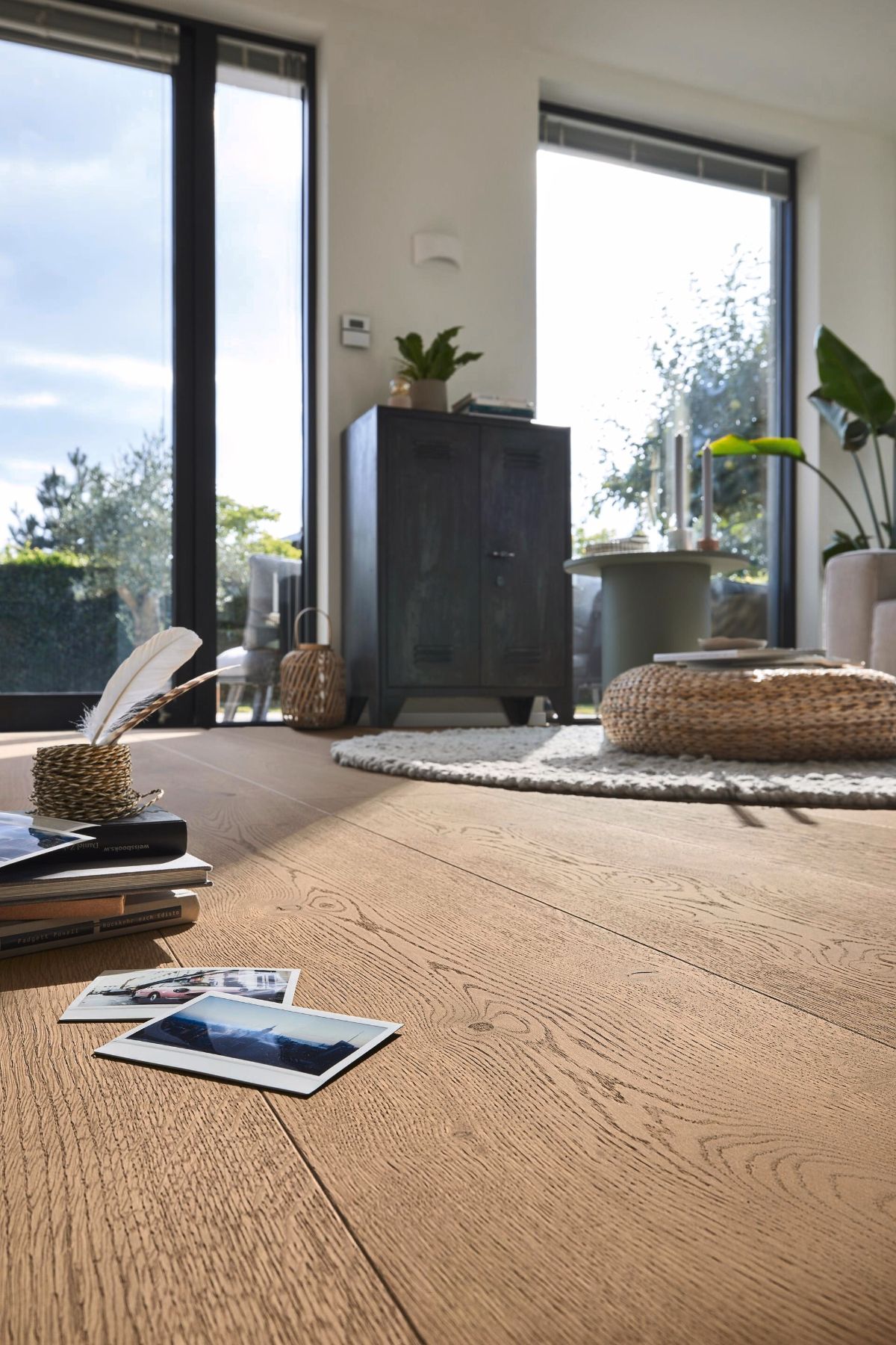 Ekparkett Meister, Lindura HD 400, Clay brown oak authentic 20225, 1-stav, 2200 x 270 mm, borstad, ultramatt lack