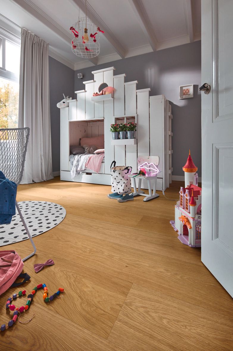 Ekparkett Meister, Lindura HD 400, Natural oak 08913, 1-stav, 2200 x 205 mm, borstad, ultramatt lack