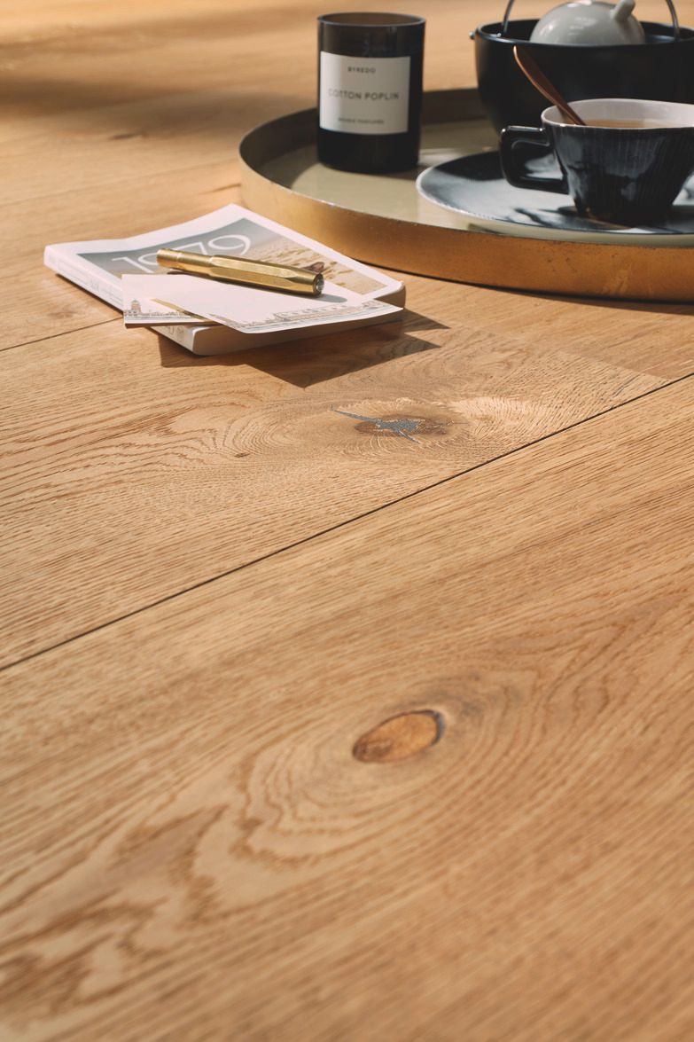 Ekparkett Meister, Lindura HD 400, Authentic oak 08915, 1-stav, 2200 x 205 mm, borstad, ultramatt lack