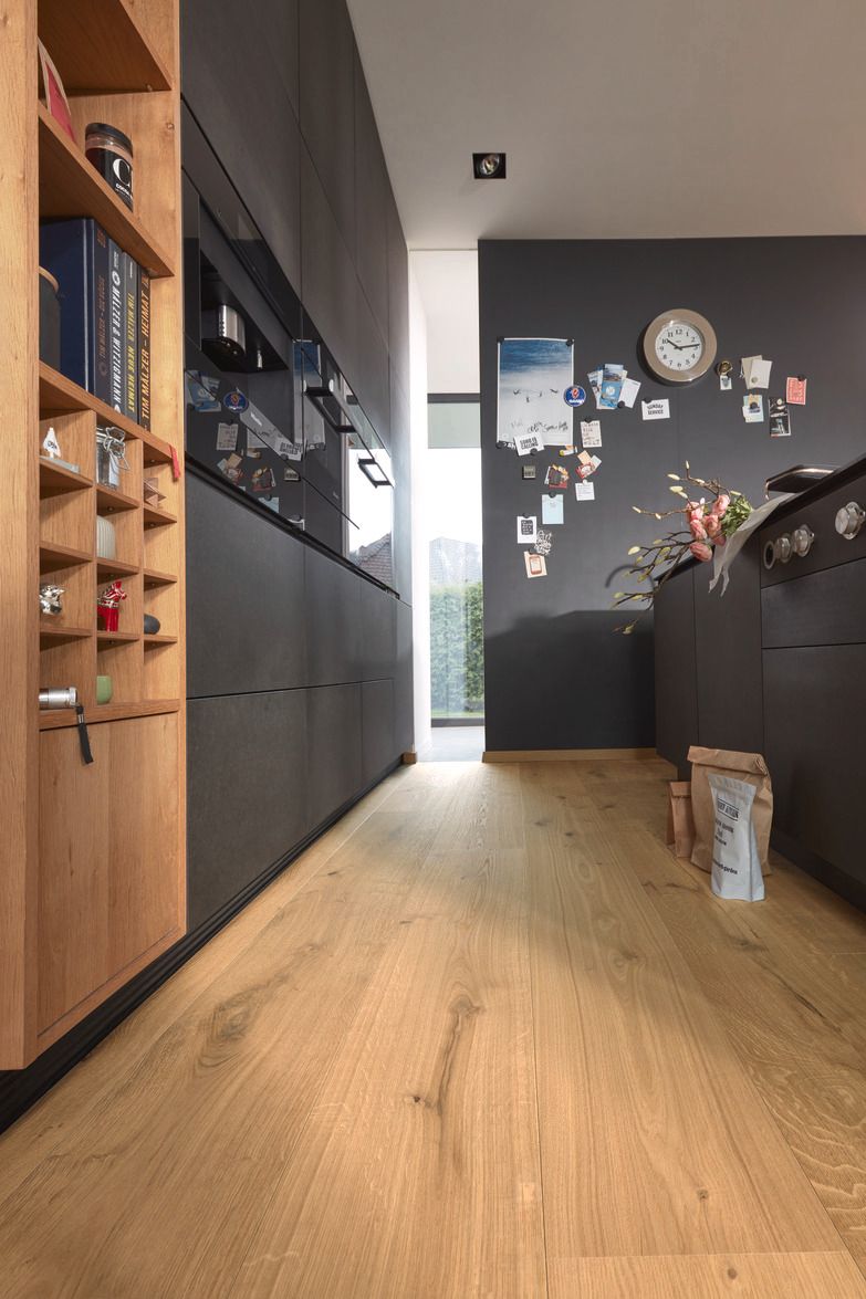 Ekparkett Meister, Lindura HD 400, Authentic pure oak 08921, 1-stav, 2200 x 205 mm, borstad, ultramatt lack