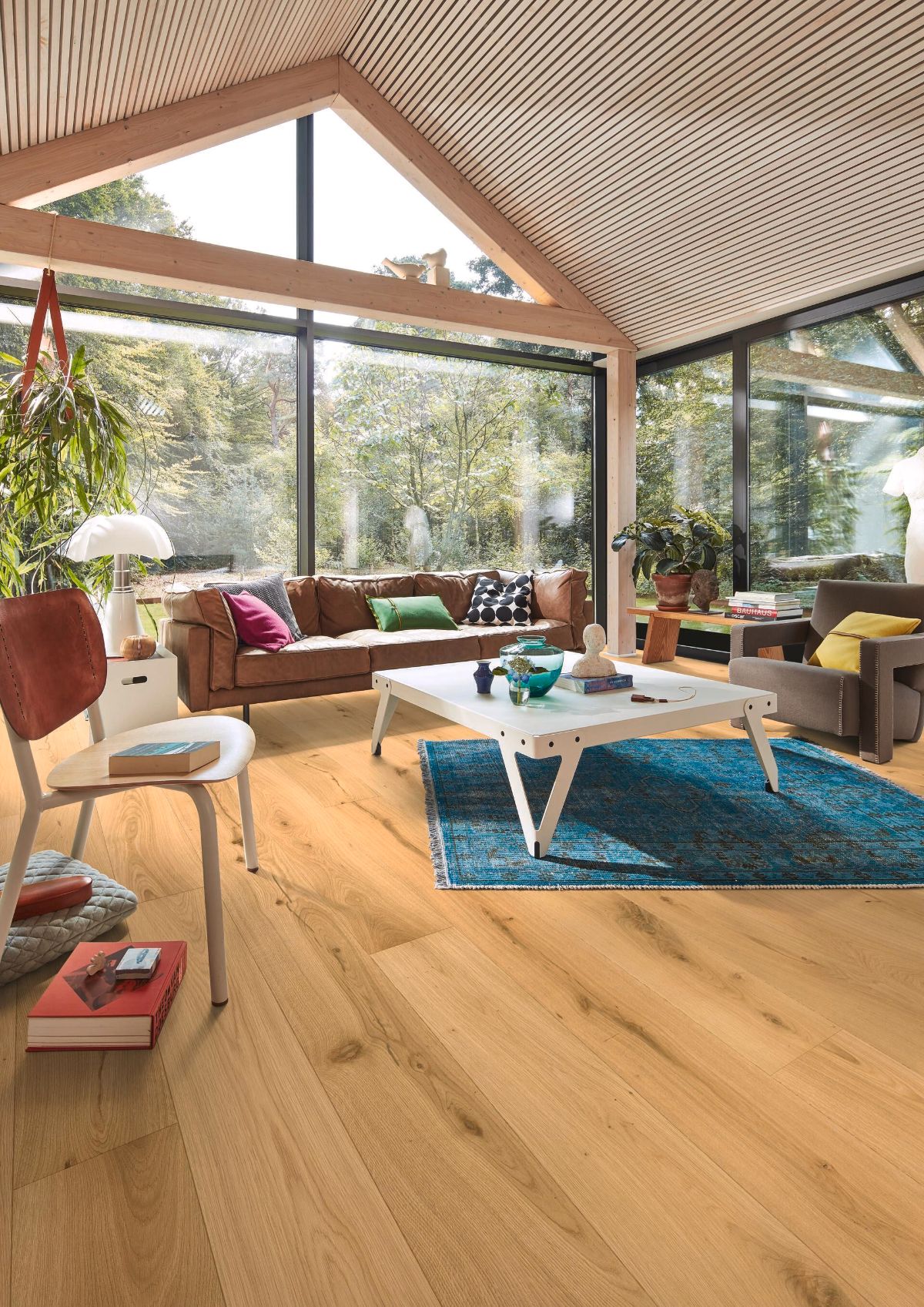 Ekparkett Meister, Longlife PD 400, Authentic oak 09011, 1-stav, 2200 x 180 mm, borstad, ultramatt lack