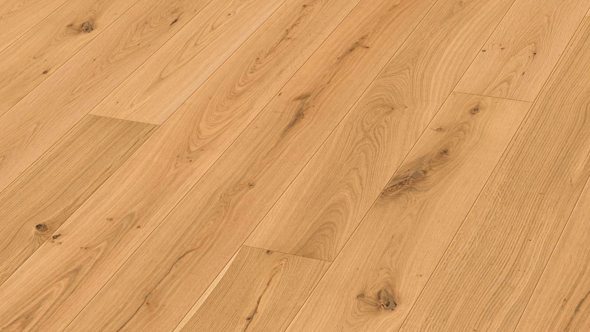 Ekparkett Meister, Longlife PD 400, Authentic oak 09011, 1-stav, 2200 x 180 mm, borstad, ultramatt lack