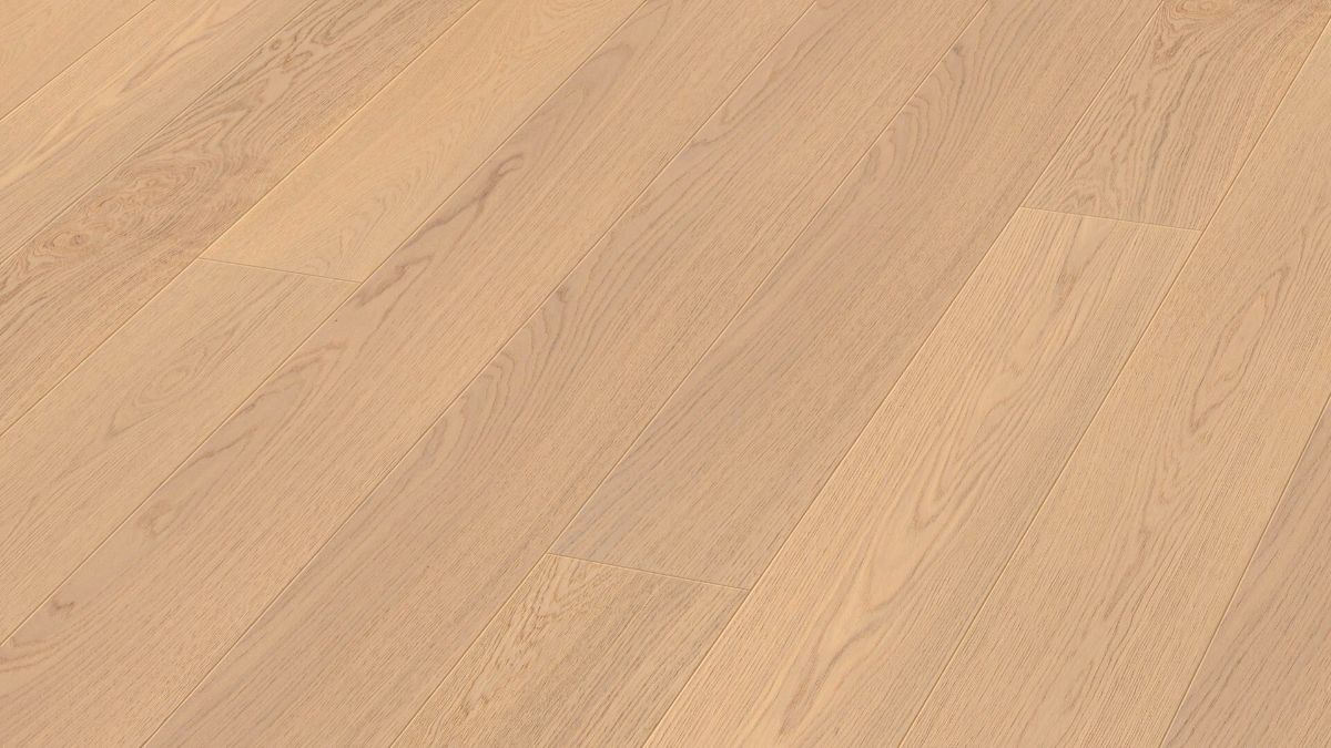 Ekparkett Meister, Longlife PD 400, Pure oak harmonious 09030, 1-stav, 2200 x 180 mm, borstad, naturoljad