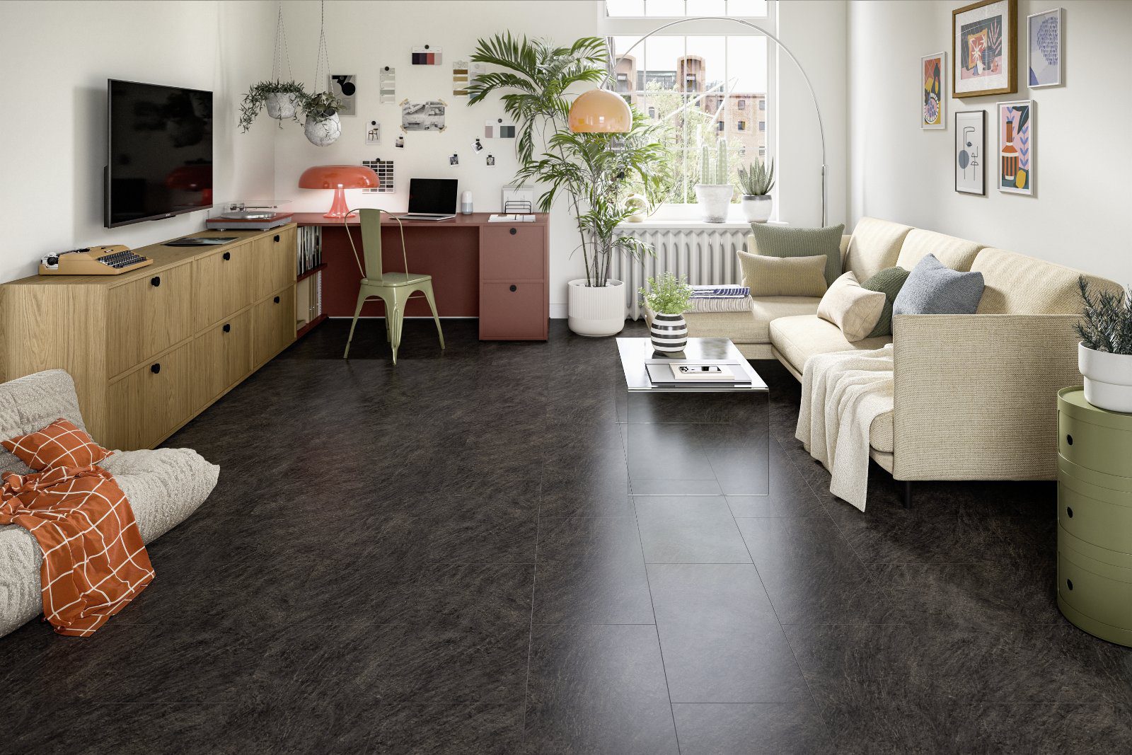 Laminatgolv med klinkerlook Egger Cupria-skiffer, Aqua+, 8 mm – 2