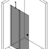 Svängbar duschvägg med fast del Hietakari Forma 304 – bild 3 Svängbar duschvägg med fast del Hietakari Forma 304 – 3