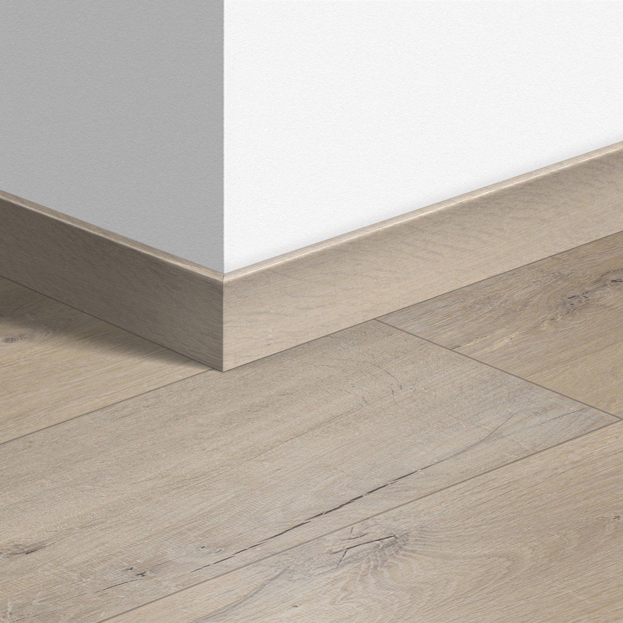 Golvlist Quick-Step Soft Oak Light för laminat, MDF, 12x58x2400 mm