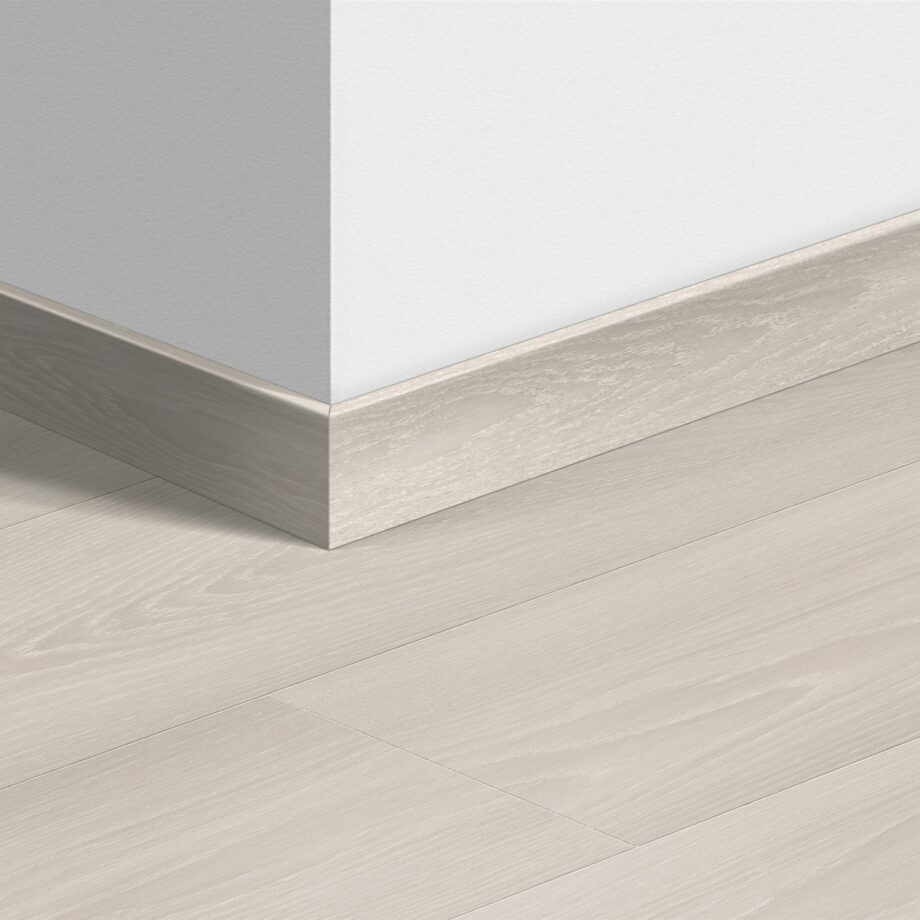 Golvlist Quick-Step White Premium Oak för laminat, MDF, 12x58x2400 mm