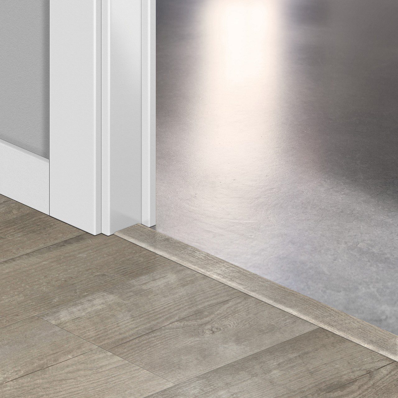 Incizo 5-i-1 övergångslist Quick-Step Morning Mist Pine för styvt LVT vinylgolv (Alpha), 8x45x2000 mm