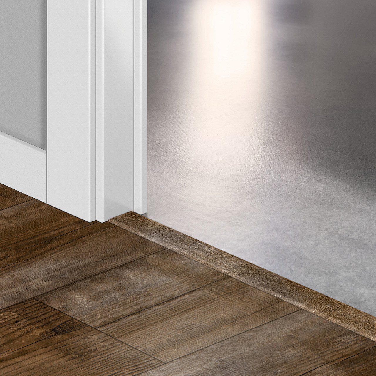 Incizo 5-i-1 övergångslist Quick-Step Sundown Pine för styvt LVT vinylgolv (Alpha), 8x45x2000 mm