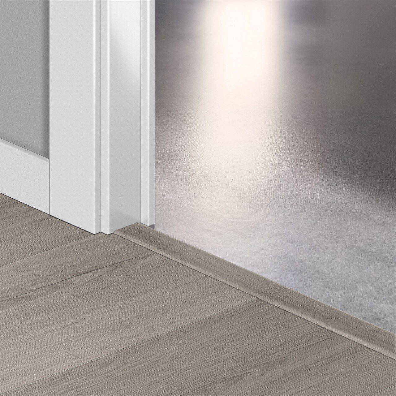 Incizo 5-i-1 övergångslist Quick-Step Botanic Grey för styvt LVT vinylgolv (Alpha), 8x45x2000 mm