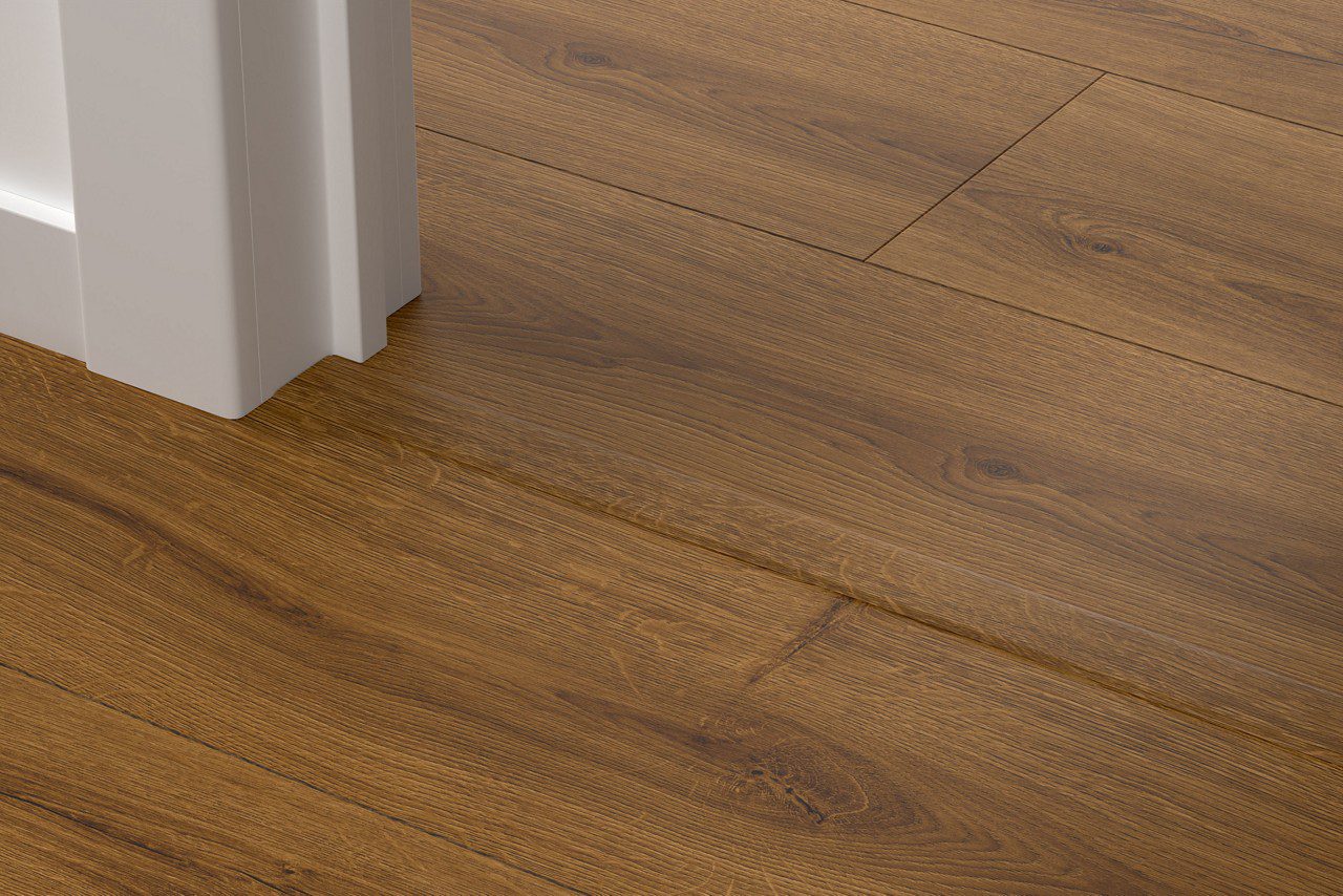 Incizo 5-i-1 övergångslist Quick-Step Botanic Caramel Oak för styvt LVT vinylgolv (Alpha), 8x45x2000 mm