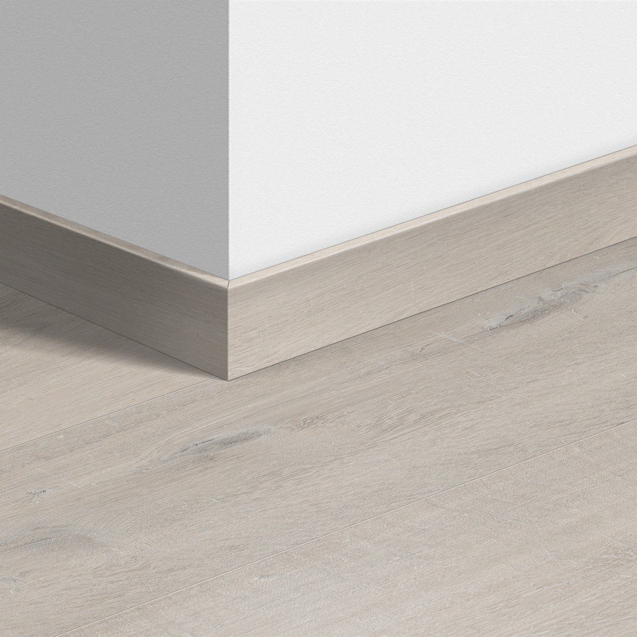 Golvlist Quick-Step Cotton Oak White Blush för LVT vinylgolv, vattentålig, 12x58x2400 mm