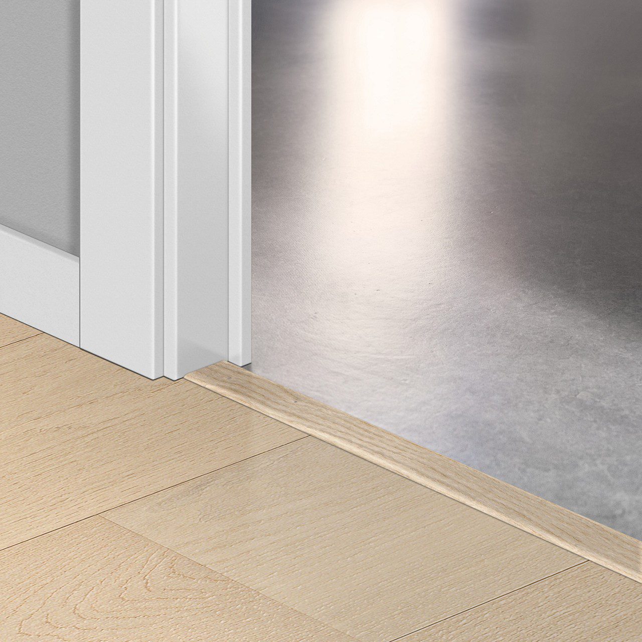 Incizo 5-i-1 övergångslist Quick-Step Polar Oak Matt för parkett, träfaner, 17x54x2150 mm