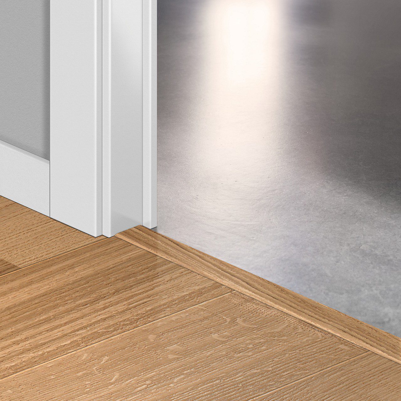 Incizo 5-i-1 övergångslist Quick-Step Natural Oak Matt för parkett, träfaner, 17x54x2150 mm