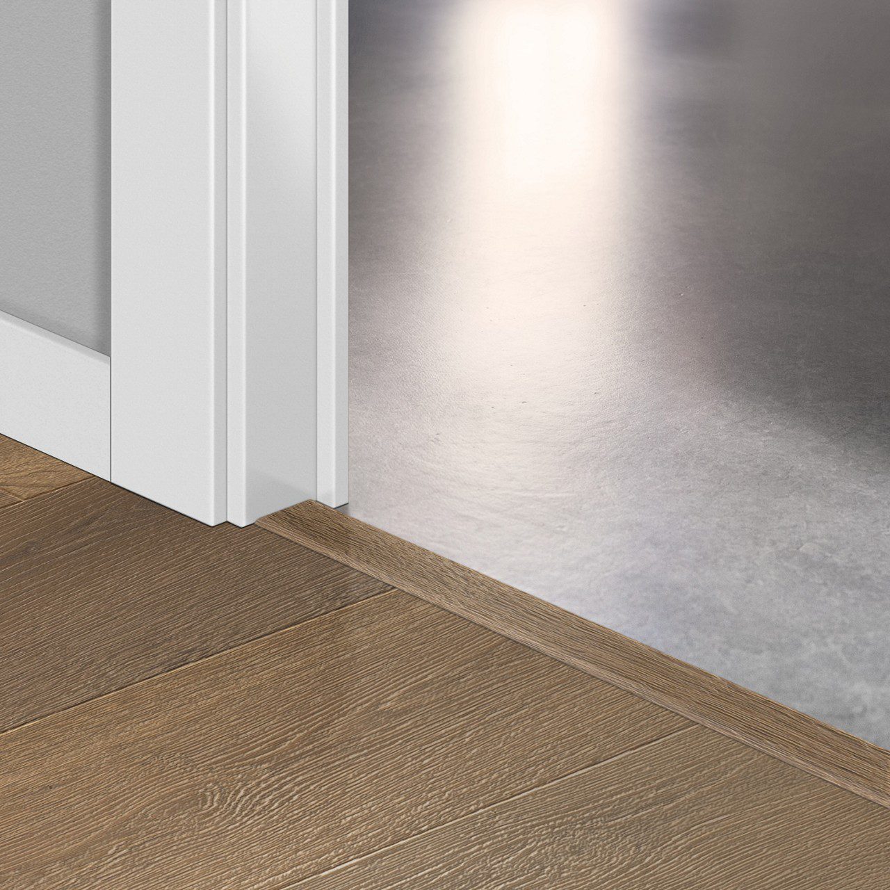 Incizo 5-i-1 övergångslist Quick-Step Latte Oak Oiled för parkett, träfaner, 17x54x2150 mm