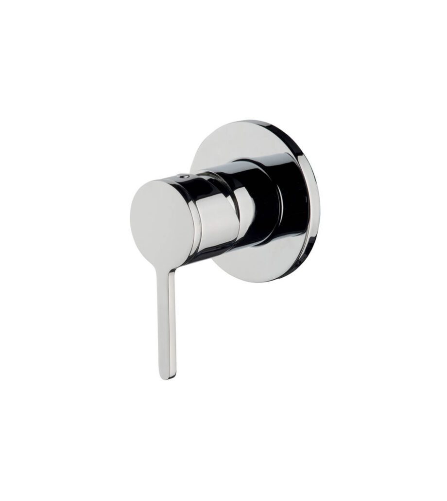 Inbyggd duschblandare Emmevi Filobrass 85009PI, täckplatta Ø 80 mm