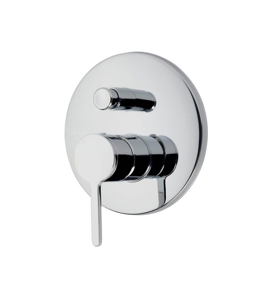 Inbyggd duschblandare Emmevi Filobrass 85019, 2 utlopp, tryckknapp, krom Inbyggd duschblandare Emmevi Filobrass 85019, 2 utlopp, tryckknapp