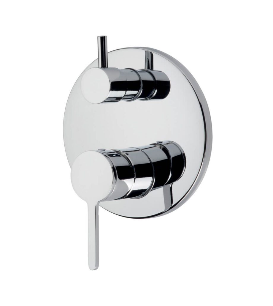 Inbyggd duschblandare Emmevi Filobrass 85019CER, 2 utlopp, omkastarpatron