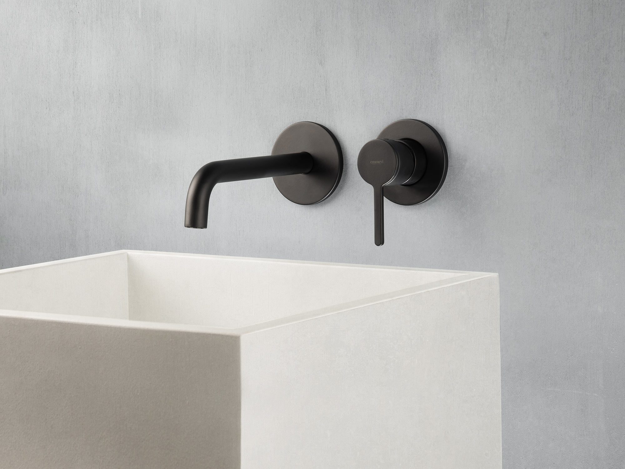 Inbyggd tvättställsblandare Emmevi Filobrass 85155, separata rosetter – 3