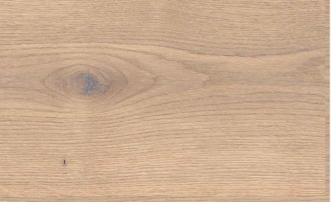 Ekparkett Thede & Witte Euro, kvistig, borstad, vitoljad, splintfri, 1-stav, 2230 x 194 x 14 mm