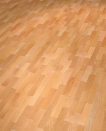Bokparkett Thede & Witte Euro 3-strip, natur, mattlackad, 3-stav, 2200 x 204 x 14 mm