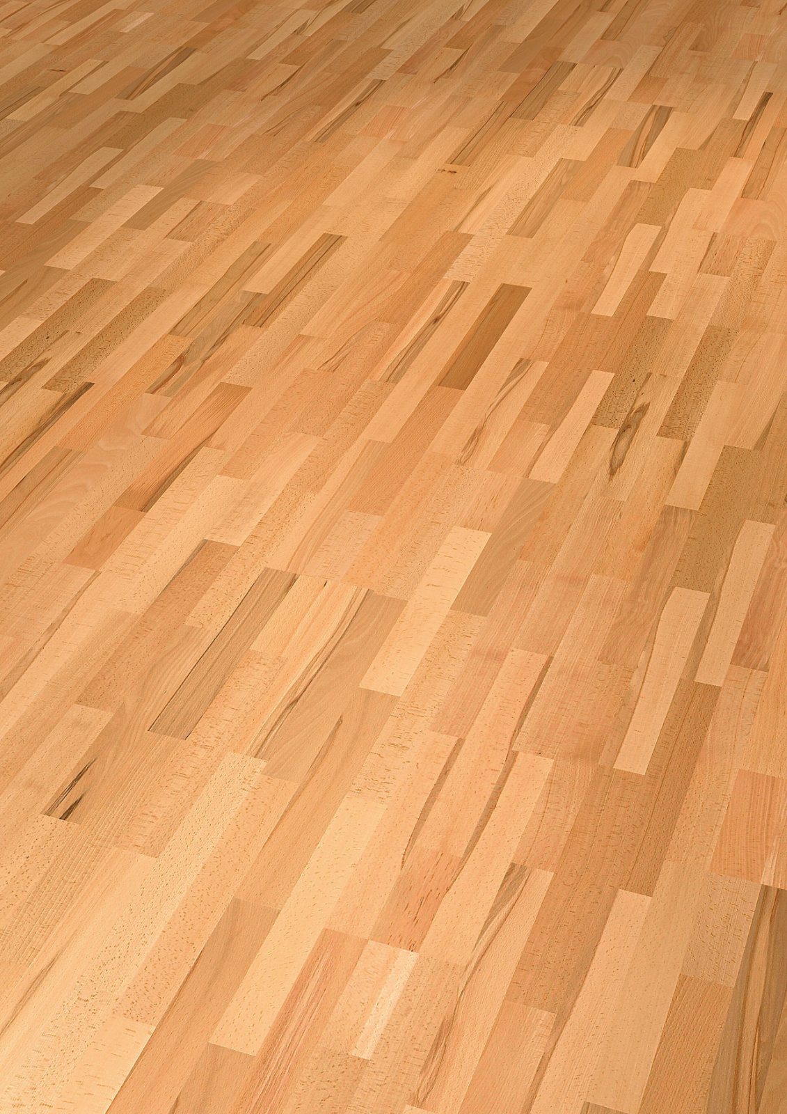 Bokparkett Thede & Witte Euro 3-strip, country, mattlackad, 3-stav, 2200 x 204 x 14 mm