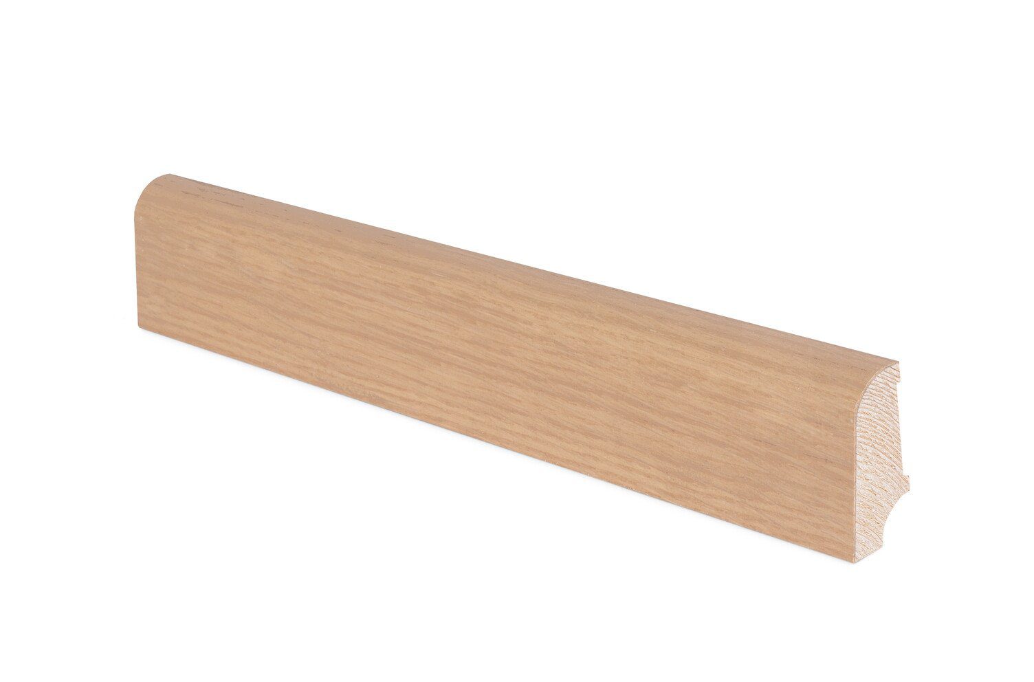 Golvsockel Thede & Witte Standard, ek, råträlook, 21,5 x 45 x 2400 mm