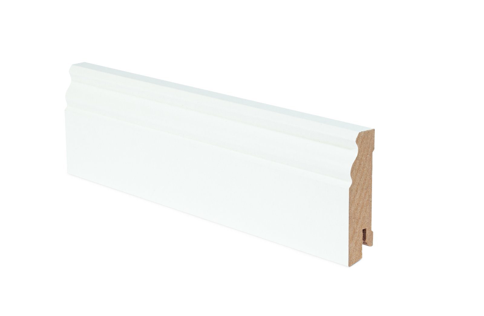 Golvsockel Thede & Witte Hamburger Profil 78, vit, 18 x 78 x 2500 mm