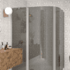 Rund duschhörna Hietakari Infinia 277, aluminiumram, grått tonat glas Rund duschhörna Hietakari Infinia 277, aluminiumram, grått tonat glas