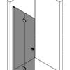 Vikbar duschvägg Hietakari Forma 303 – bild 3 Vikbar duschvägg Hietakari Forma 303 – 3