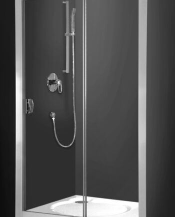 Duschkabin Exclusive Line ECD2 – duschdörr, silverprofil, 6 mm säkerhetsglas