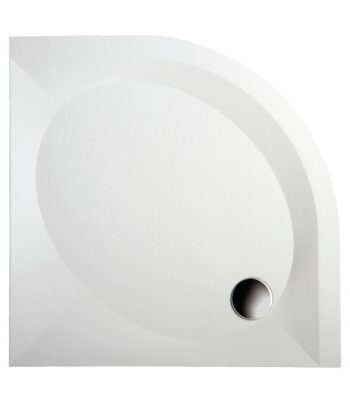 Duschkar PAA Art – kvartsrunt 100x100 cm, R550, med panel och justerbara fötter